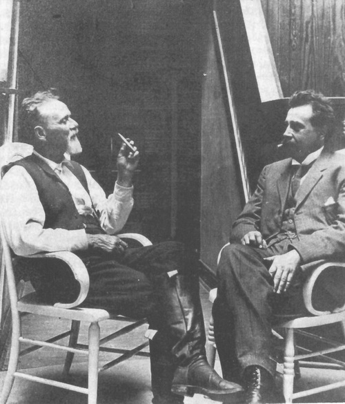 Fig. 7 : A. T. Still et William Smith en discussion